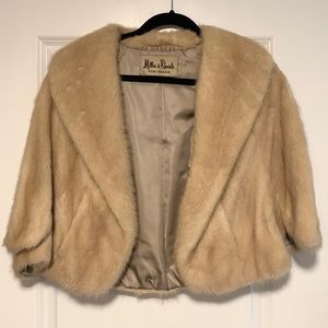 Vintage Mink Fur Cape